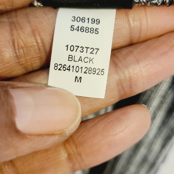 iZ Byer | Women's Striped Scoopneck Cinched Shirt With Necklace (Size Medium) - Picture 8 of 14